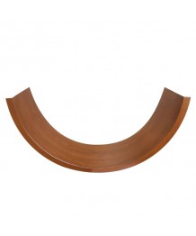 Appui en PVC couleur RAL ou bois pour une fenêtre ronde ou demi-lune