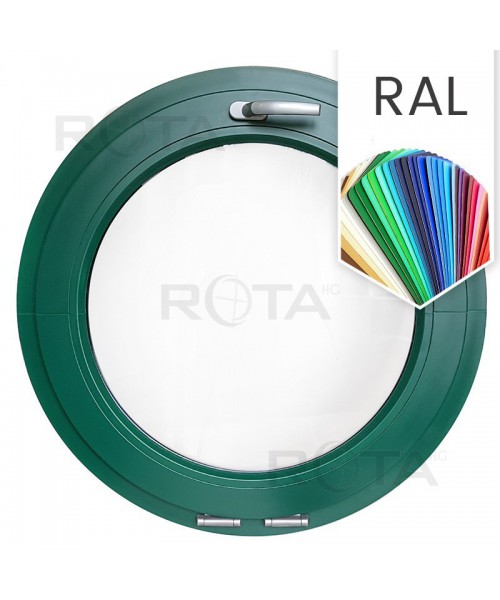 Ventana redonda oscilante PVC en cualquier color RAL