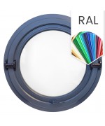 Ventana redonda basculante o pivotante de PVC color RAL