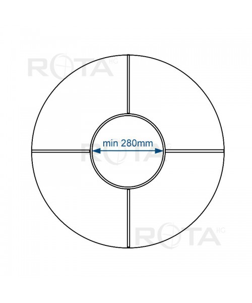 Motif de croisillons B1 pour la fenêtre ronde