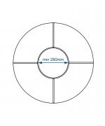 Motif de croisillons B1 pour la fenêtre ronde