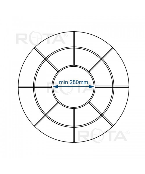 Motif de croisillons B3 pour la fenêtre ronde
