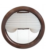 Cortina plisada para ventana redonda