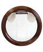 Cortina plisada para ventana redonda